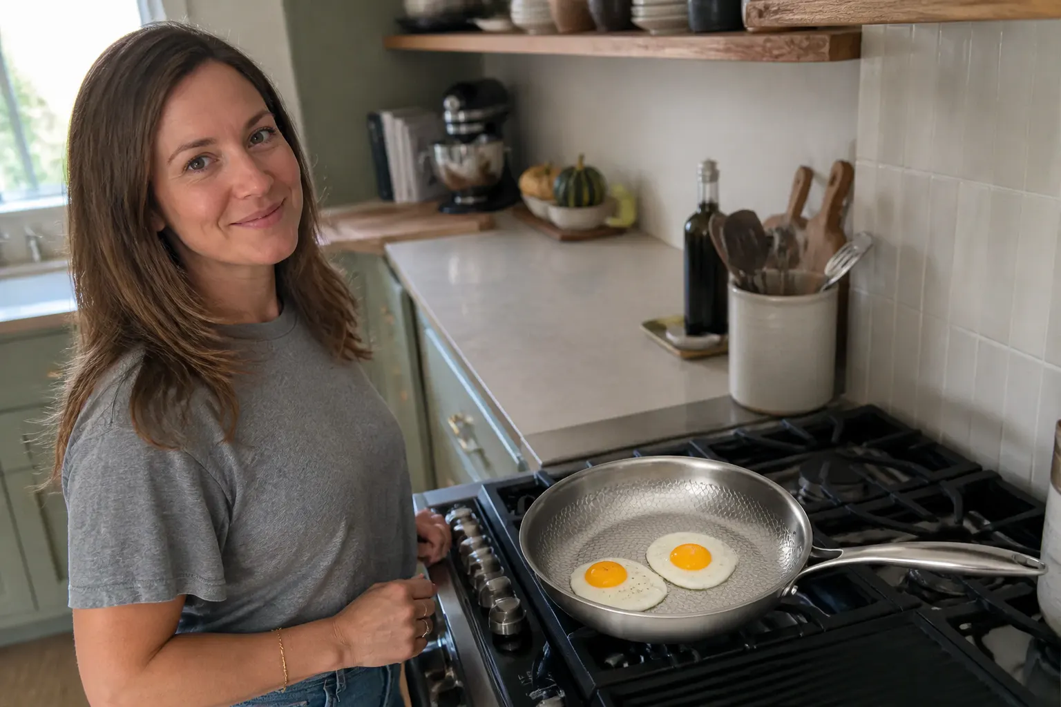 Poêle Titanium dans la cuisine de Sophie L.